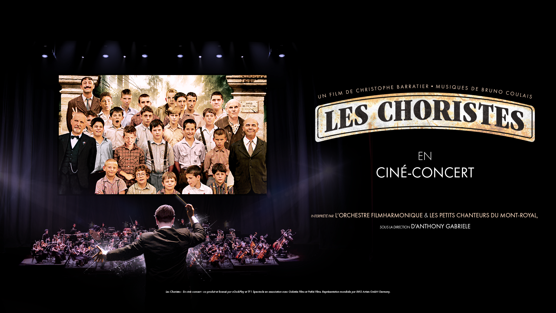 Les choriste en ciné-concert salle wilfrid-pelletier à la place des arts
